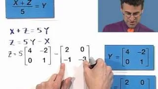 Solving a Matrix Equation