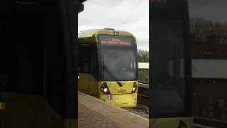 Manchester Metrolink M5000 Tram Double unit leading Tram 3060 at Cornbrook on 30th December 2022