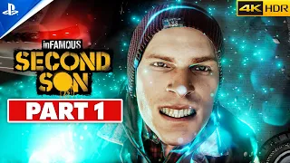 INFAMOUS SECOND SON (PS5) Walkthrough Gameplay PART 1 | 4K 60FPS