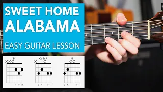 Sweet Home Alabama - Acoustic EASY 3 Chord Lesson - Lynyrd Skynyrd