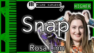 Snap (HIGHER +3) - Rosa Linn - Piano Karaoke Instrumental