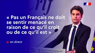 38ème dîner annuel du CRIF : discours de Gabriel Attal