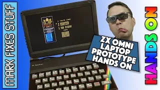 Battery Powered Portable ZX Spectrum! Omni 128 HQ Laptop - Hands On Test!