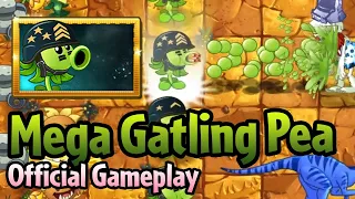 Plants vs. Zombies 2 Mega Gatling Pea Official Gameplay