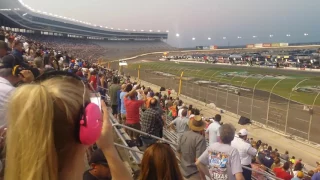 2017 Indycar Texas Motor Speedway Start and Restarts CRASH! Live In Person