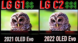 2022 vs 2021 OLED Evo TV | LG C2 vs LG G1 | Is the newer OLED Evo worth EXTRA?