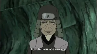 Minato detiene el ataque del Juubi | Los Hokages llegan al campo de batalla