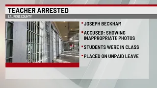 Upstate teacher arrested for showing "inappropriate photos" to students