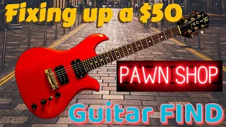 Pawn Shop TREASURE 👑💎 Fixing up a $50 Guitar FIND