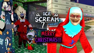 Ice Scream 7 Christmas Atmosphere Mod Full Gameplay | Christmas 2022 Special