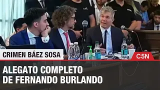 CRIMEN BÁEZ SOSA: ALEGATO COMPLETO de FERNANDO BURLANDO
