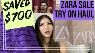I saved $700 on the Zara Sale 2022! HUGE HAUL & try on with Jacquemus and Chanel dupes
