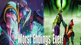 5 Of The Absolute Worst Fighting Game Ending Ever!