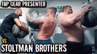 TOP GEAR PRESENTER TRIES STRONGMAN | Paddy McGuinness & Stoltman Brothers