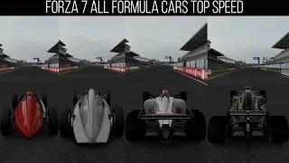 FORZA 7 ALL FORMULA CARS TOP SPEED BATTLE 4K 60FPS