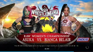 WWE2K22: Bianca Belair (c) vs Asuka for the RAW Women's Title! (WrestleMania 39)