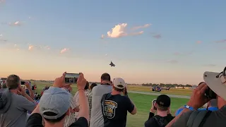 F22 Raptor Max Performance Takeoff at Sunset (Oshkosh 2019)