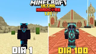 SOBREVIVÍ 100 Días en un DESIERTO en MINECRAFT HARDCORE 1.21