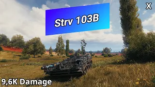Strv 103B (9,6K Damage) | World of Tanks
