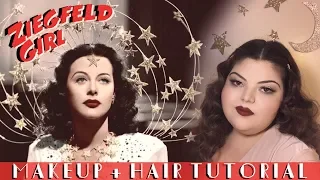 Playing Dress Up || Ziegfeld Girl (1941) Hedy LaMarr Makeup + Hair 🎬✨