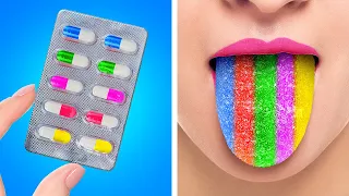 COOL WAYS TO SNEAK CANDY AND MAKEUP INTO CLASS || DIY Tricks and Hacks by 123 GO! Live