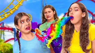 GIRLS AT THE AMUSEMENT PARK || Fun Adventures On Vacation by BadaBOOM!