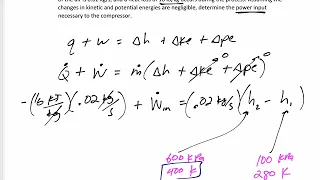 Thermodynamics - Steady Flow Devices - Compressor