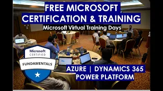 FREE Microsoft Certifications | Azure, Power Platform, Dynamics 365 | Virtual Training Courses