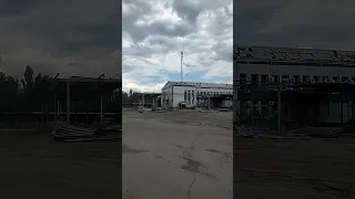 Славянск. Разрушения. Автовокзал