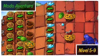 Melonpulta | Plantas vs. Zombis - Nivel 5-9 | JPlatanin