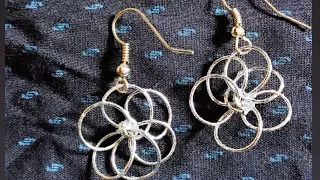 Diy Simple and Beautiful Earrings #flowerearrings 🤩 #Handmade