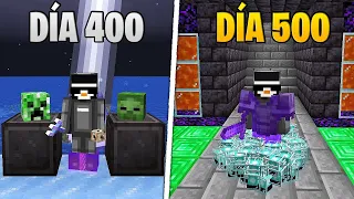 SOBREVIVÍ 500 DÍAS EN MINECRAFT HARDCORE | SB737 en Español