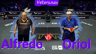 Alfredo  vs  Oriol   |  Veteranos 3ra A Ascens | CTT Vilafranca  vs  Lluisos de Gracia #tabletennis