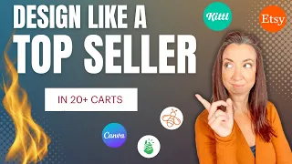 The SECRET to making designs that become bestsellers🔥(Kittl and Canva tutorial)