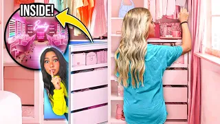 i BUiLT A SECRET HAiR SALON TO HiDE FROM MY LiTTLE SiSTERS! 🫧🎀