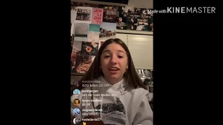 Kenzie Ziegler - Instagram Live Stream - Talks BODY SHAMING and reacts to people calling her FAT