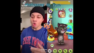 Tomthesinger Vs Markaaaay Who is best ? Talking tom beatboxing 🥰🥰🤣shorts