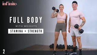 40 Min FULL BODY STAMINA WORKOUT | Weights + Bodyweight | Muscular Endurance