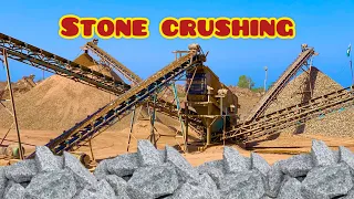 stone crushing plant working #stonecrusher #stonecrusherplant #stonecrushing #stone #stones #skills