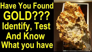 Do you have Gold? Identify Nuggets and Analyze your Gold: Test and Know What You Have Found