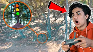 WE CAUGHT TRAFFİC LİGHT HEAD WITH DRONE !! (Chased Lan)