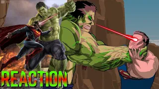 SUPER MAN VS HULK ANIMATION (PART2) - TAMING THE BEAST PART II REACTION