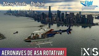 MSFS2020 Helicópteros em Nova York e Dubai • Bell 407 e Cabri G2 (XBOX Series S)