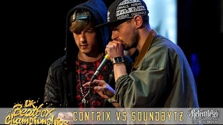 Contrix VS Soundbytz - Top 16 Solo - 2015 UK Beatbox Championships