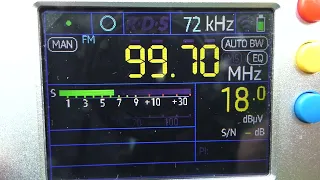 TEF6686: 99.7 rbb Antenne Brandenburg, Berlin, received in Hamm