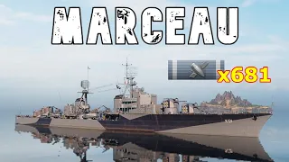 World of WarShips Marceau - 5 Kills 258K Damage