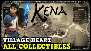 Kena Bridge of Spirits Village Heart All Collectibles (Rots, Hats, Shrines, Chests, & Spirit Mail)