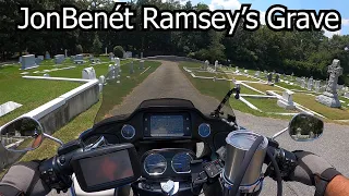 Grave site of JonBenét Ramsey - Motorcycle traveling thru Marietta, GA