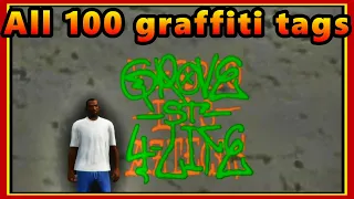 All 100 graffiti tags - GTA San Andreas