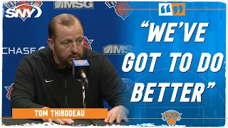 Tom Thibodeau questions 'marginal contact on' Joel Embiid in Knicks' Game 3 loss at 76ers | SNY